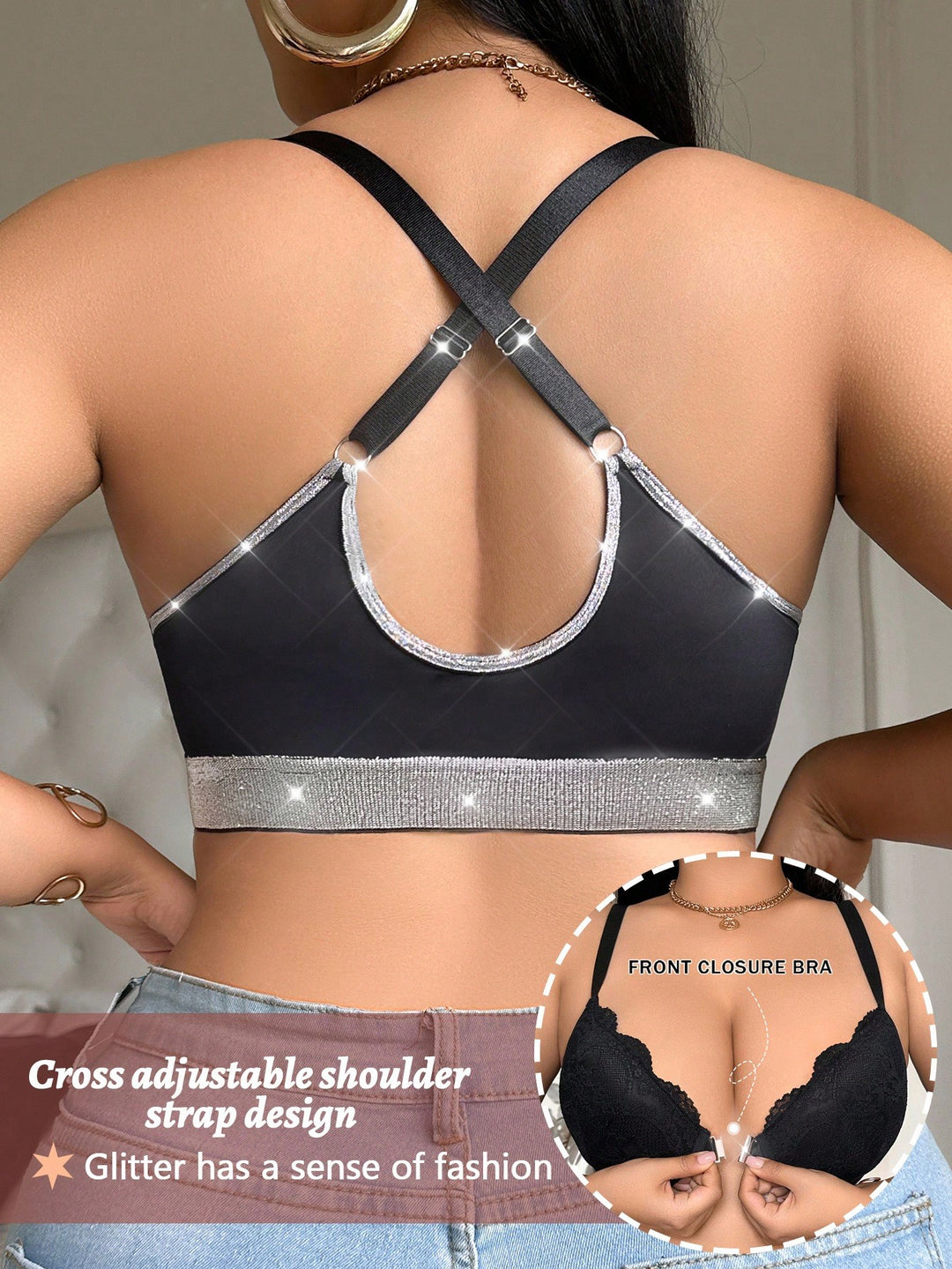Sutien SHEIN, negru