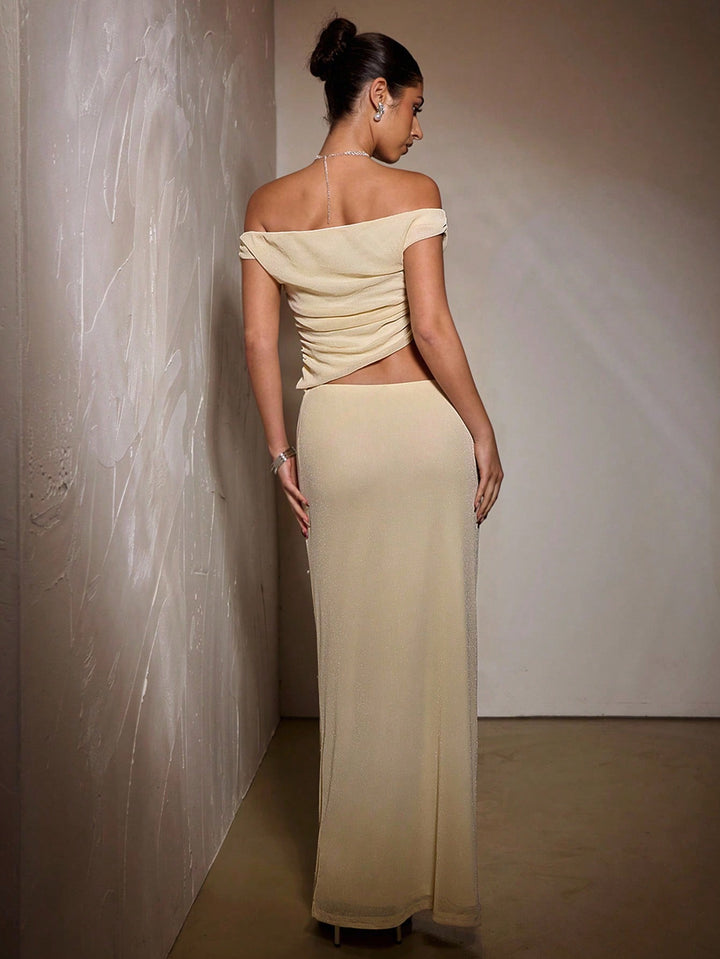 SHEIN Maxi Dress, Beige