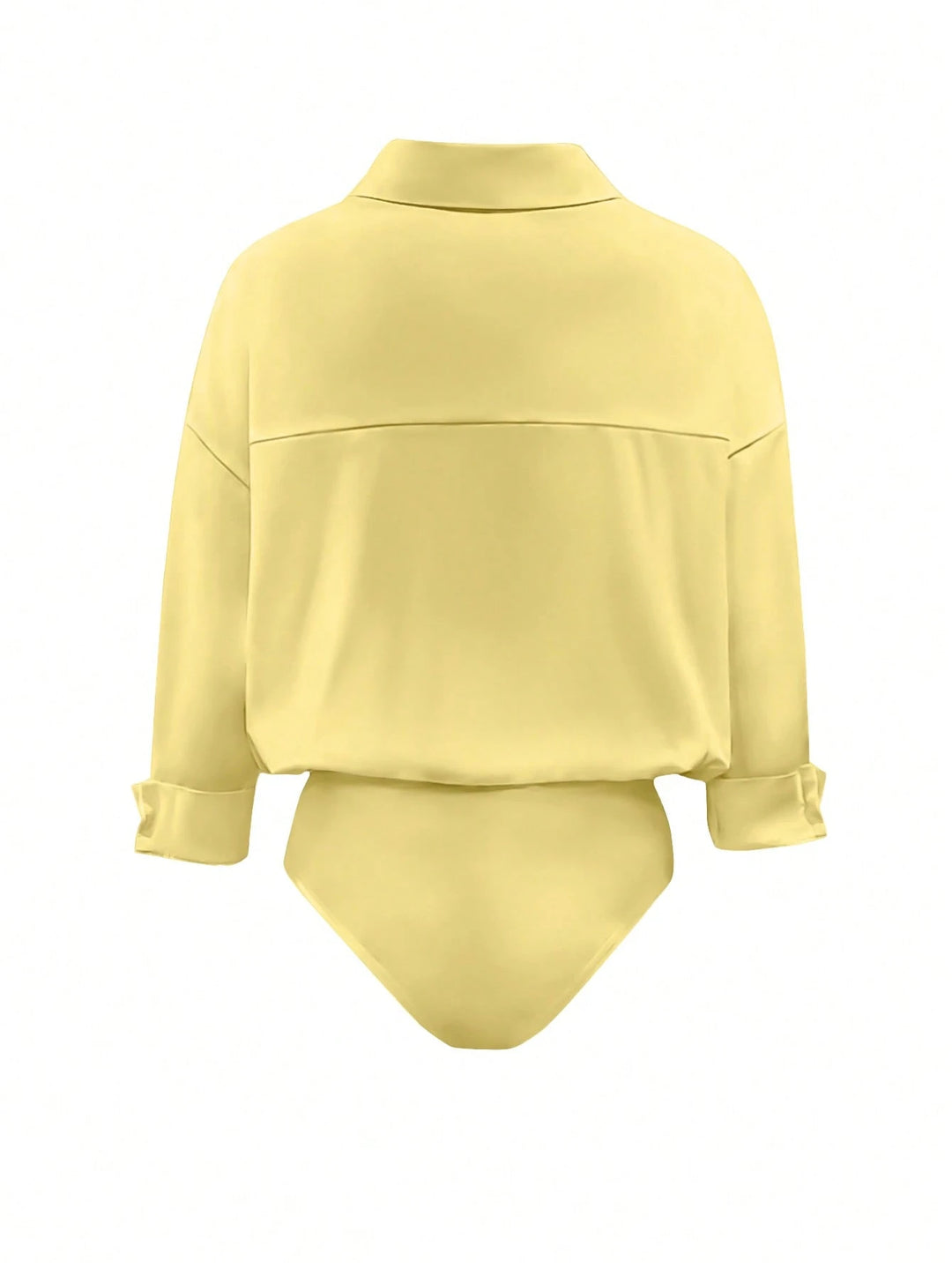 Cămașă tip body SHEIN, galben