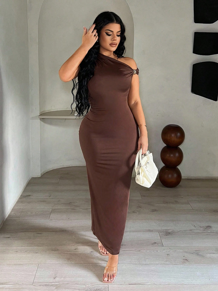 Rochie maxi SHEIN, maro