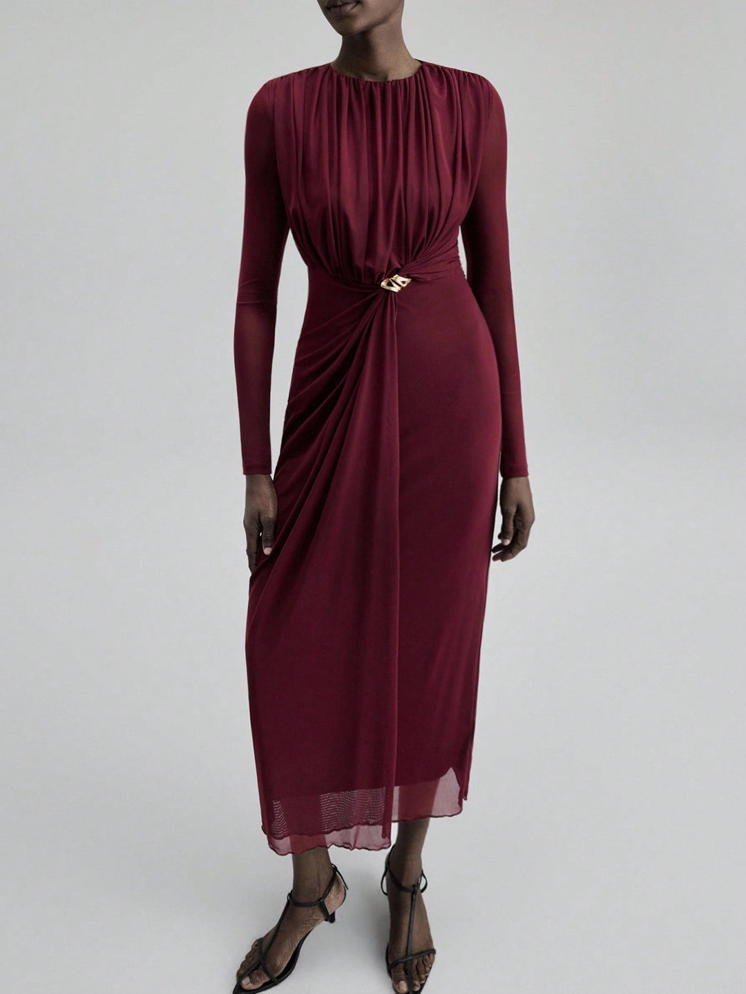 Rochie maxi SHEIN, vișiniu