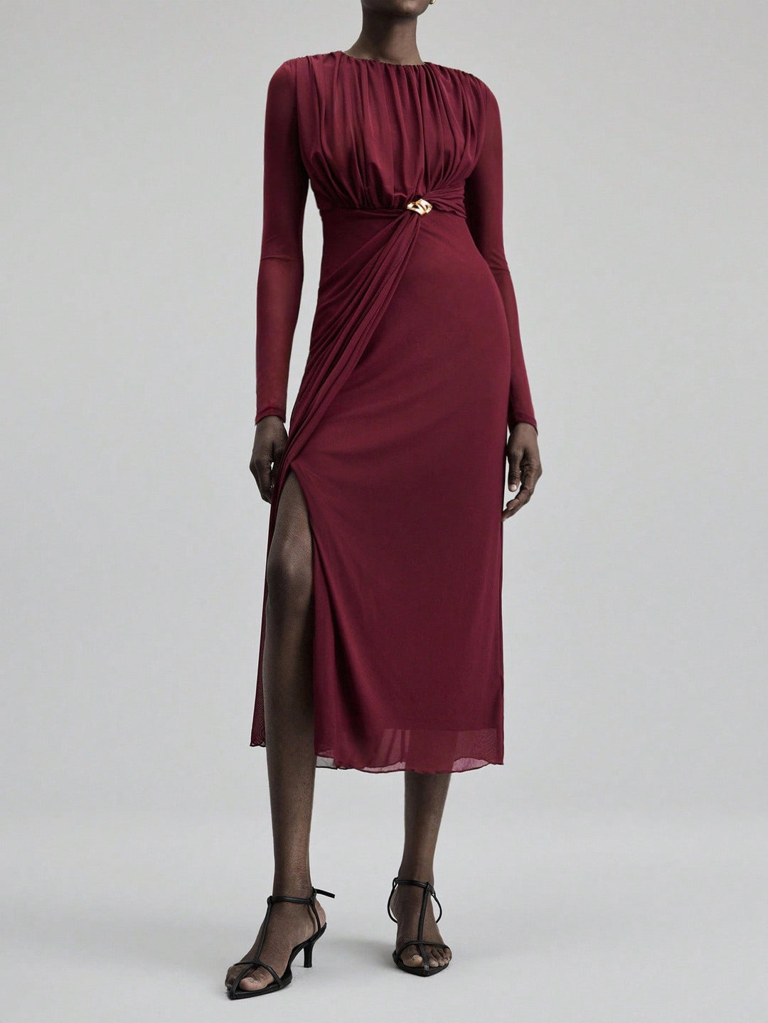 Rochie maxi SHEIN, vișiniu