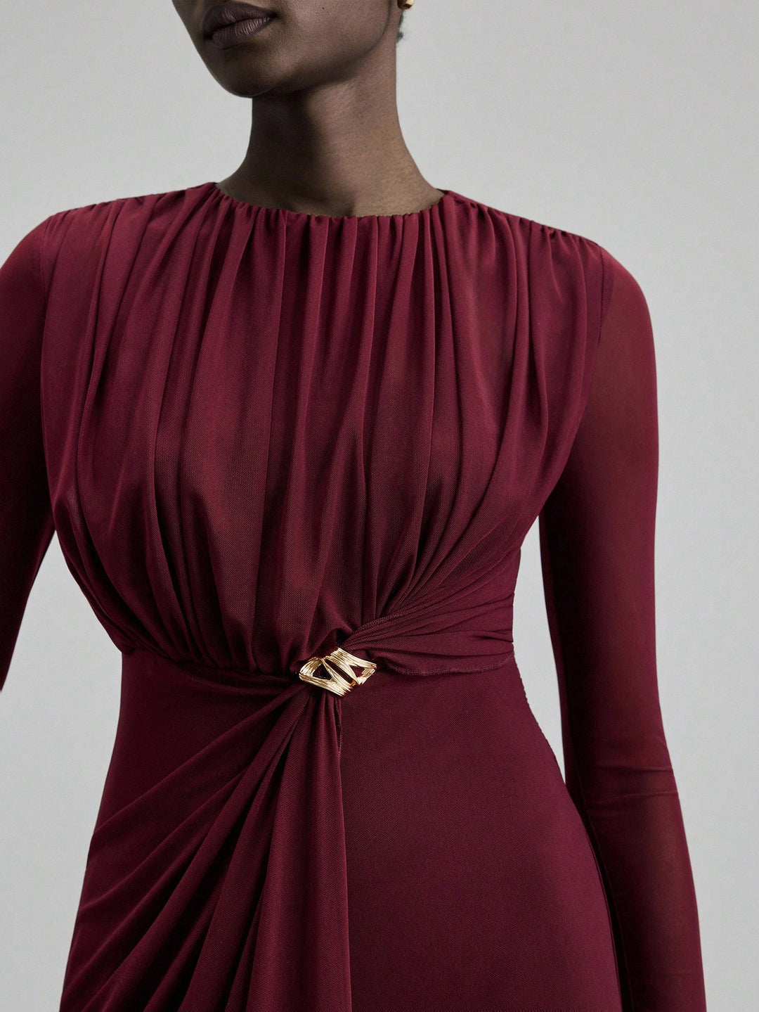Rochie maxi SHEIN, vișiniu