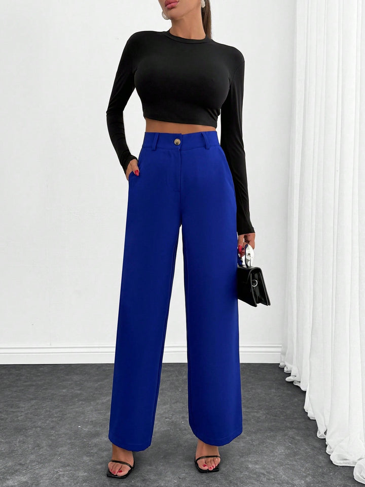 Pantaloni SHEIN, albastru