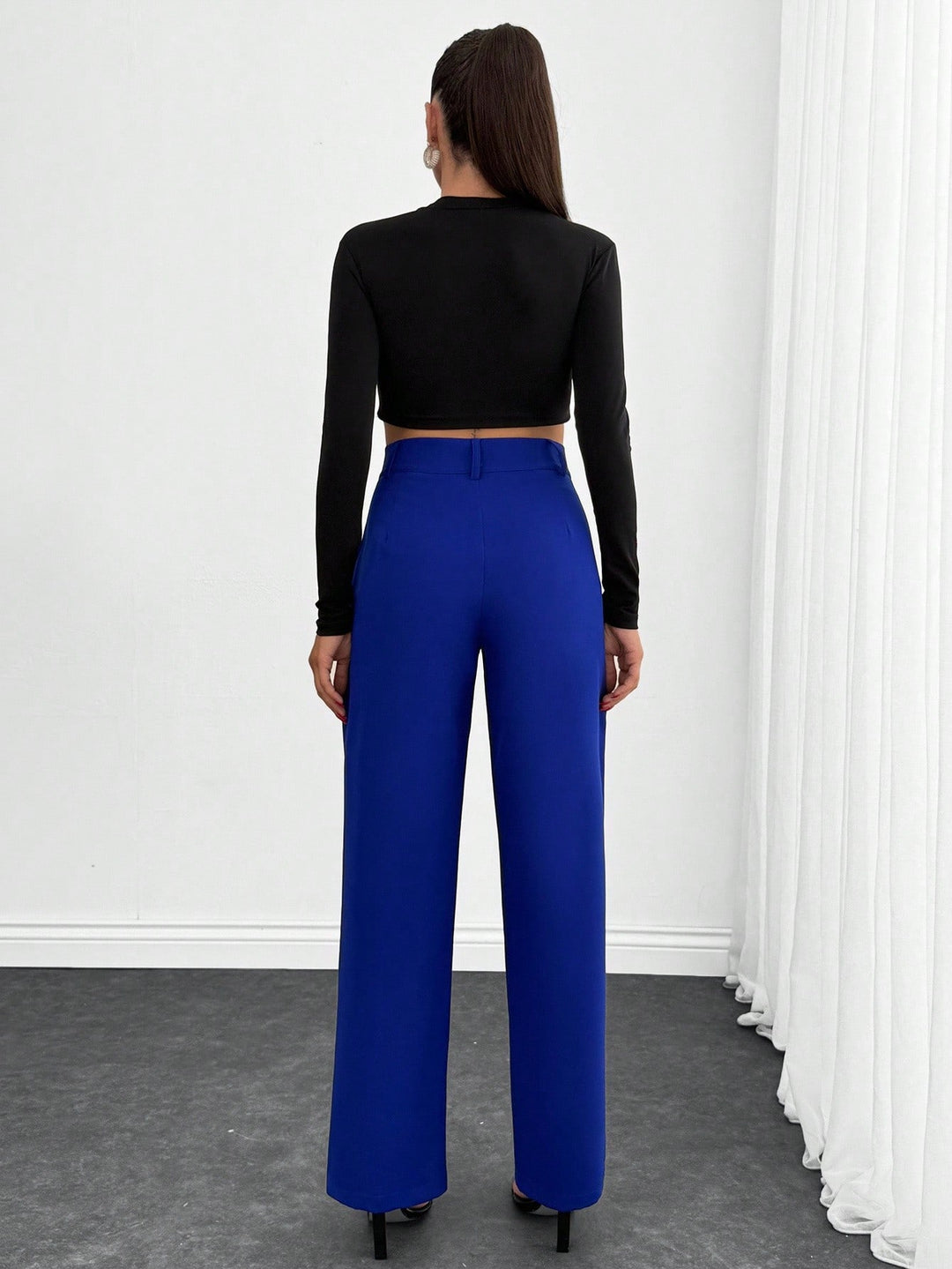 Pantaloni SHEIN, albastru