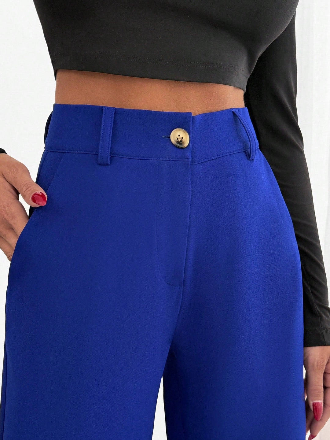 Pantaloni SHEIN, albastru
