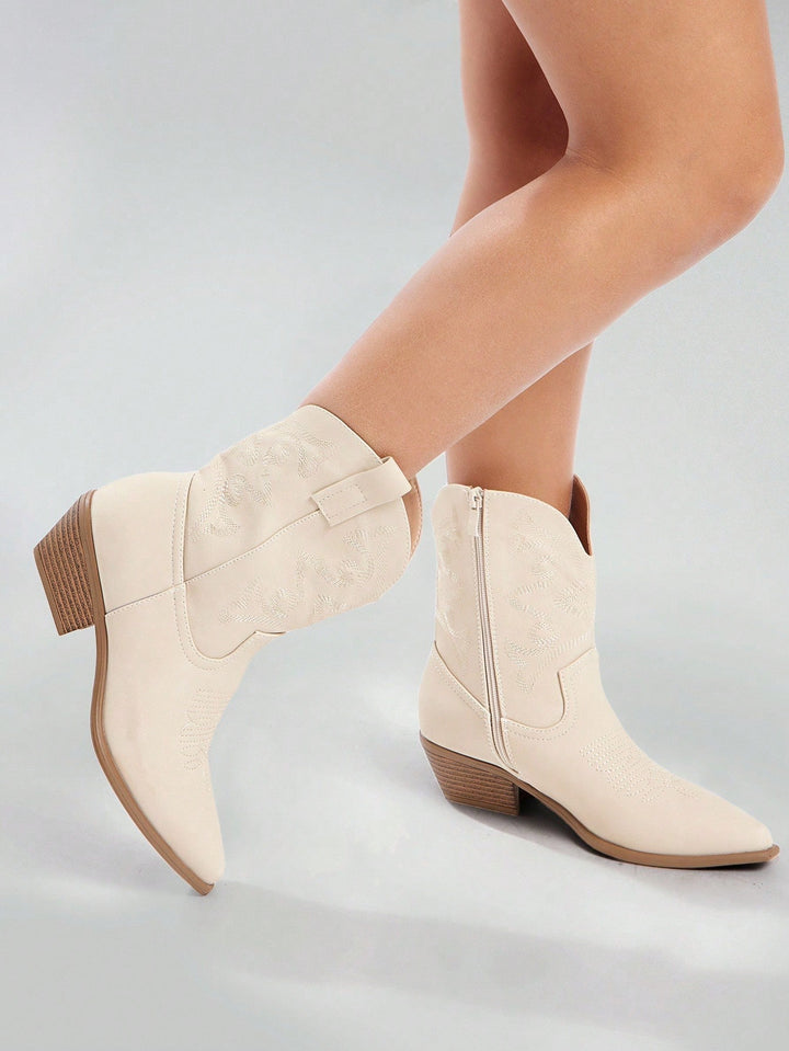 Botine SHEIN, crem