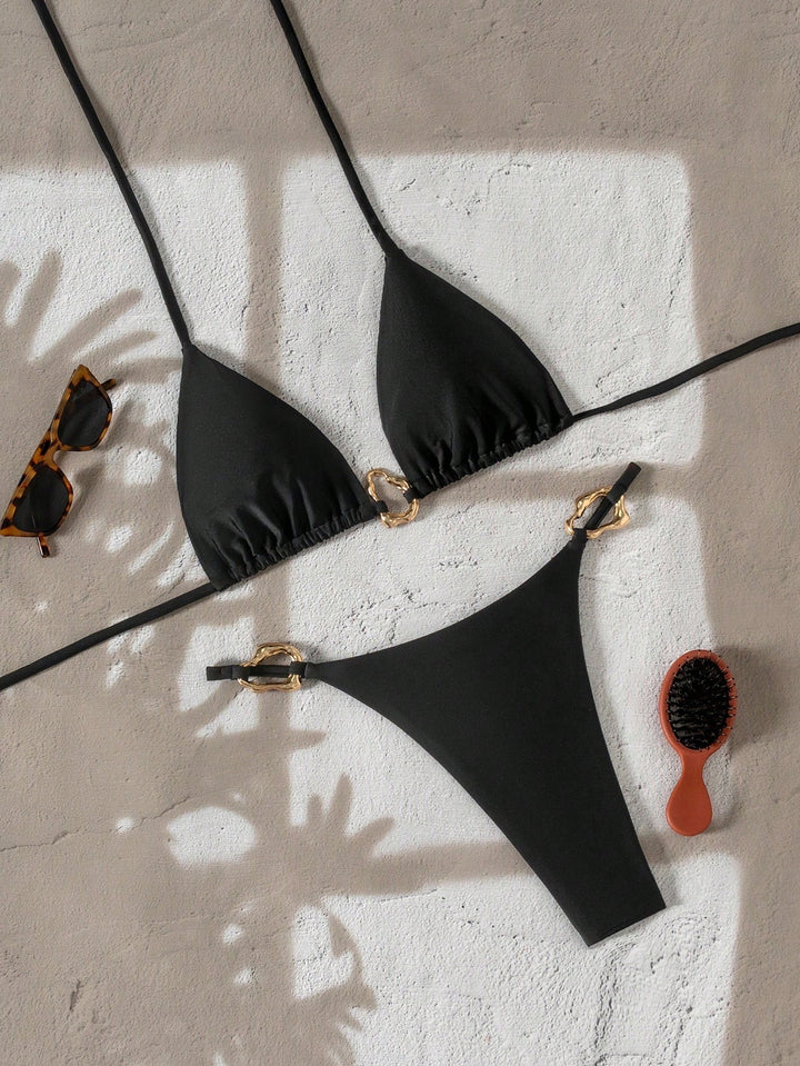 Set bikini SHEIN, negru