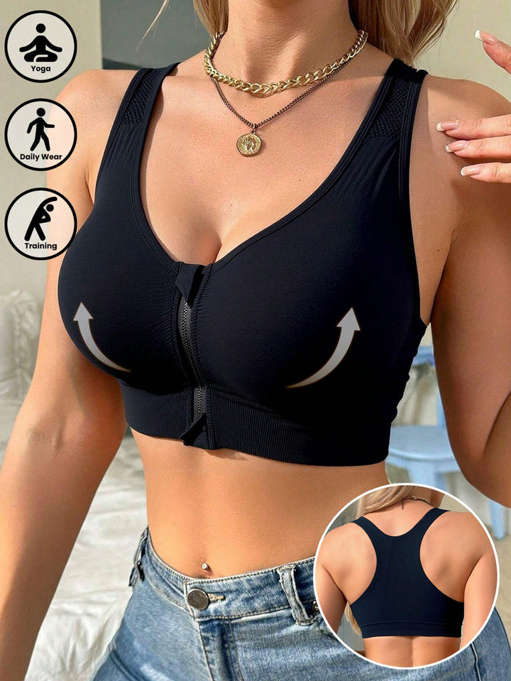 Bustieră sport SHEIN, negru