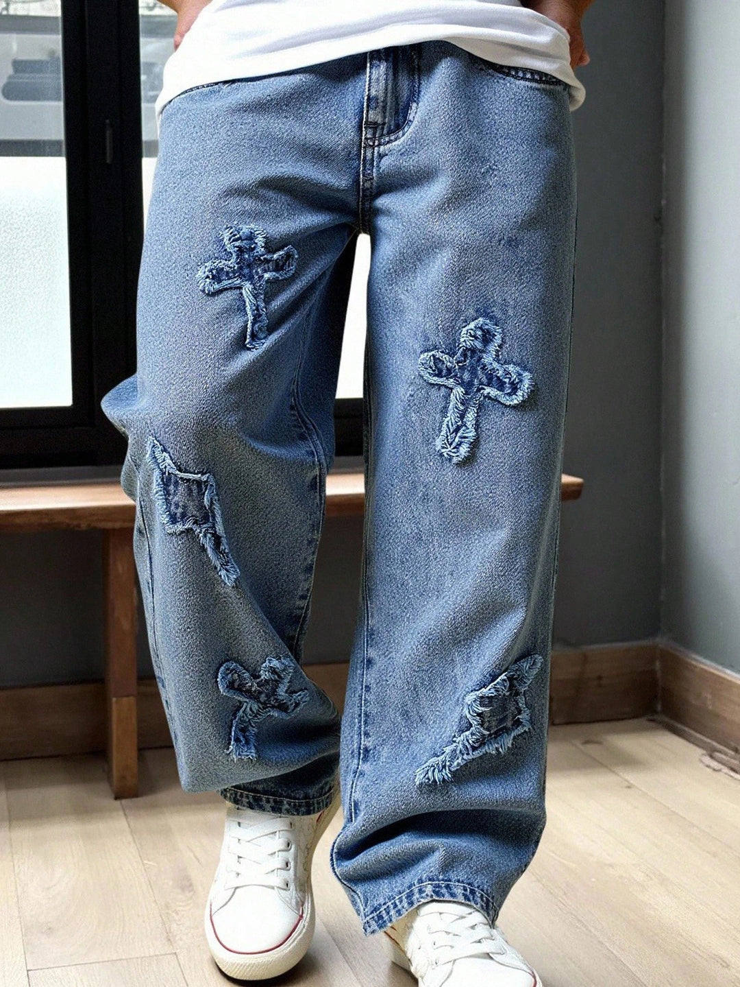 Jeans SHEIN, albastru