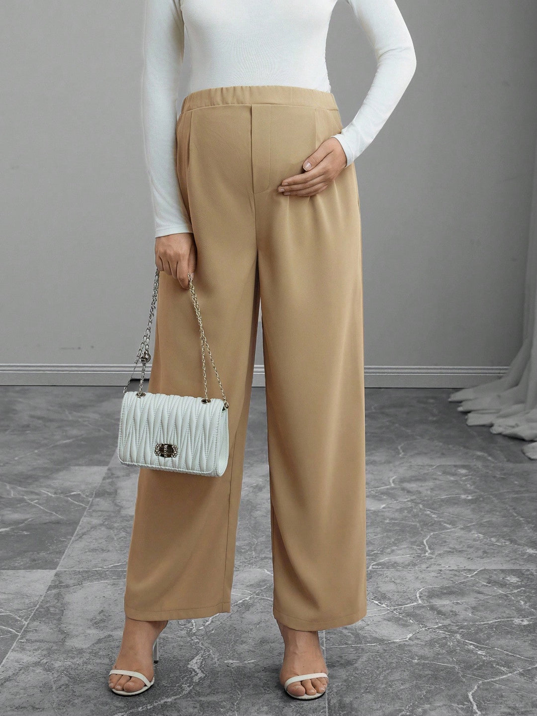 Pantaloni Shein, bej