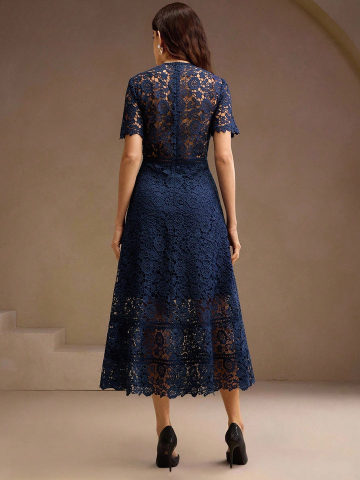 Rochie midi SHEIN, albastru