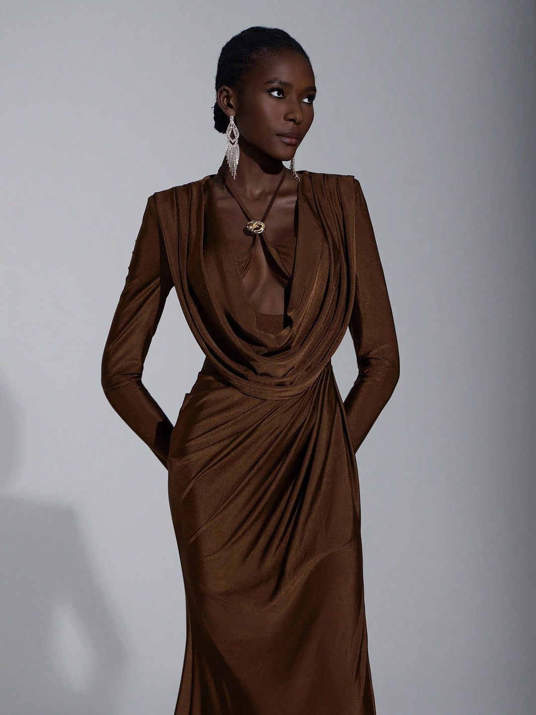 Rochie SHEIN, maro