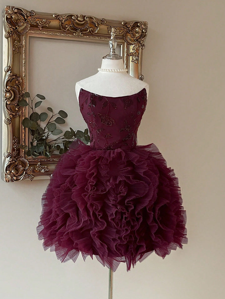 Rochie SHEIN, vișiniu