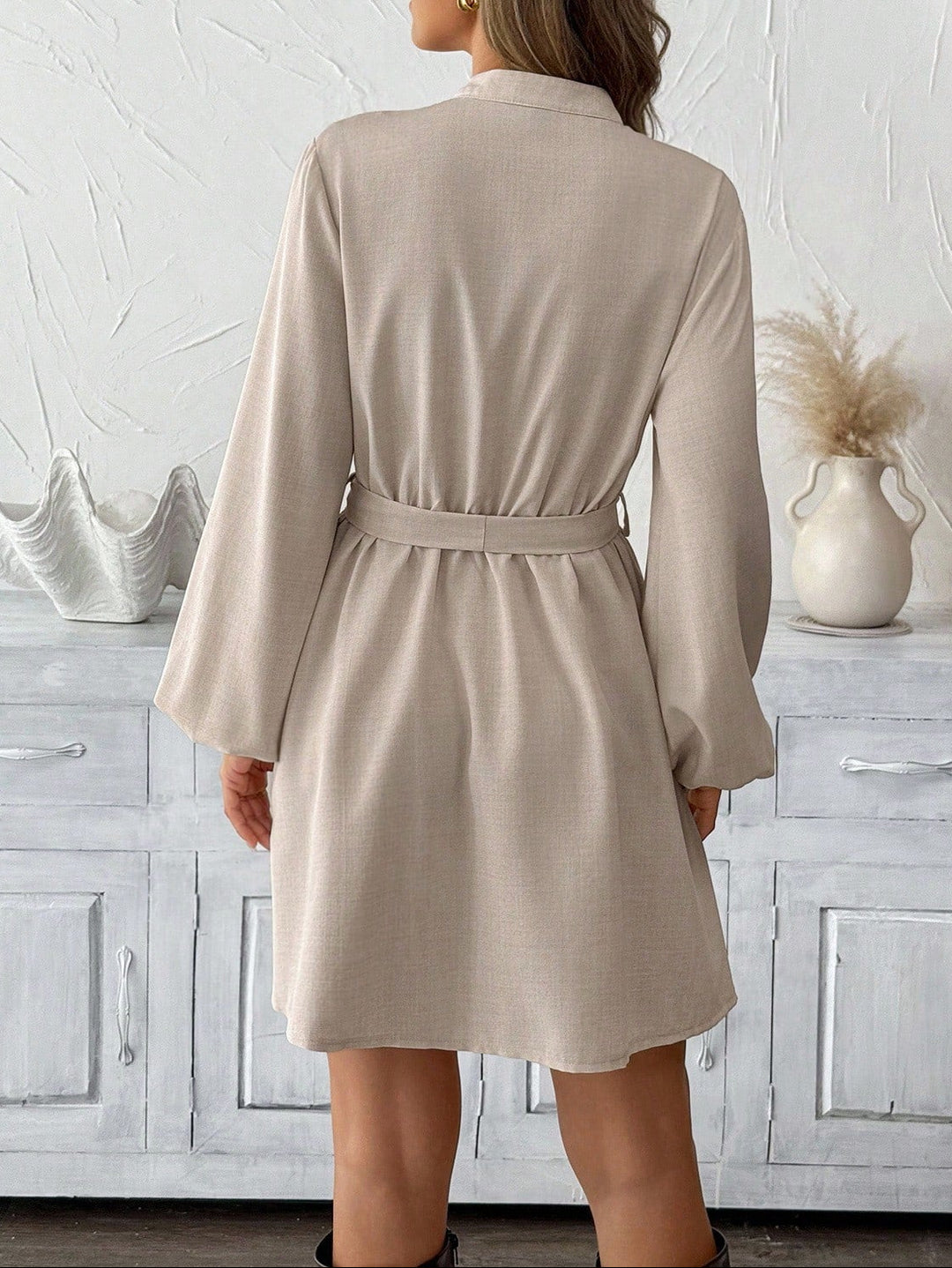 Rochie mini Shein, crem