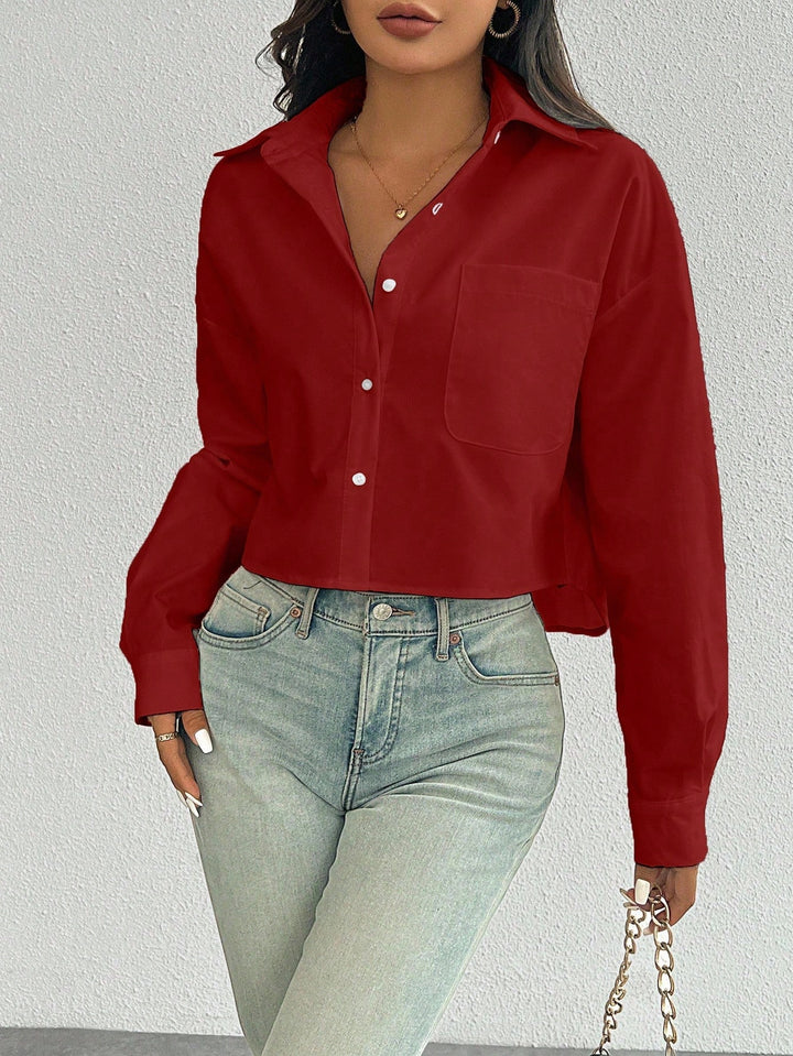 Bluza SHEIN, vișiniu