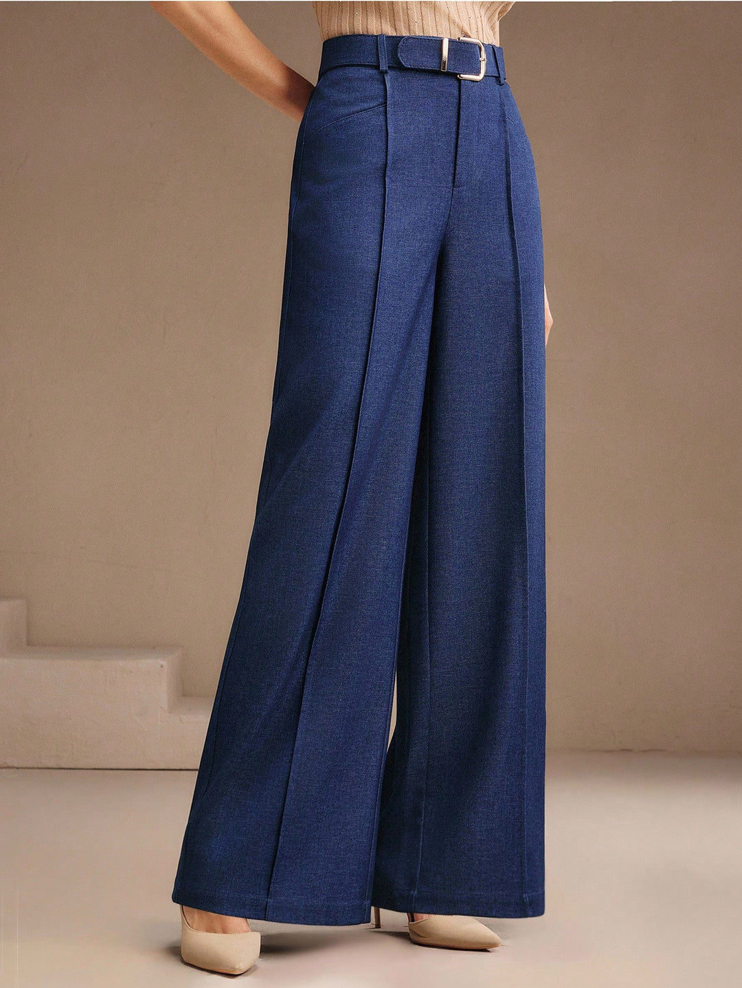 Pantaloni SHEIN, albastru