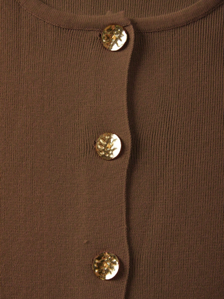 Cardigan SHEIN, maro