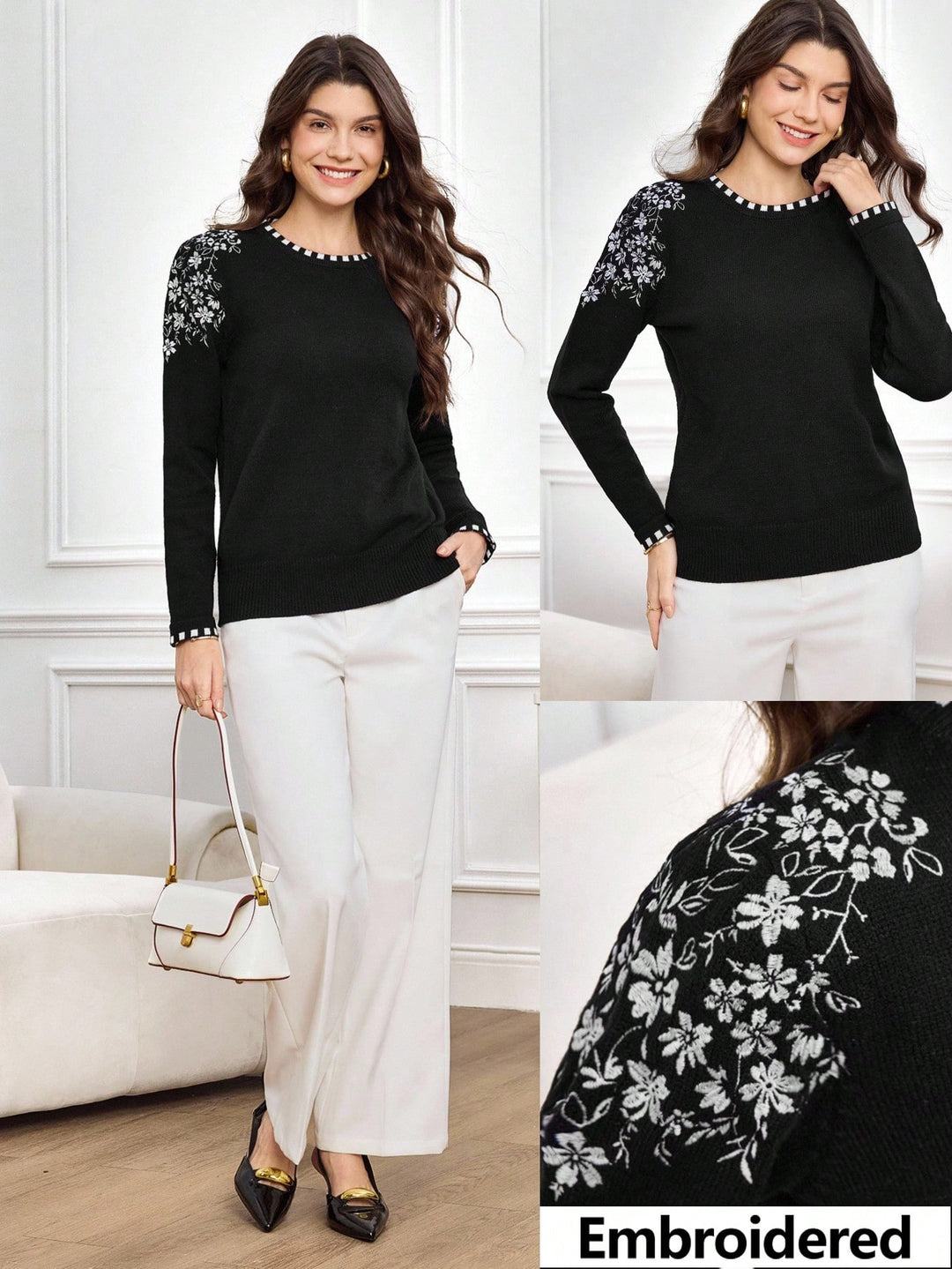 Pulover SHEIN, negru