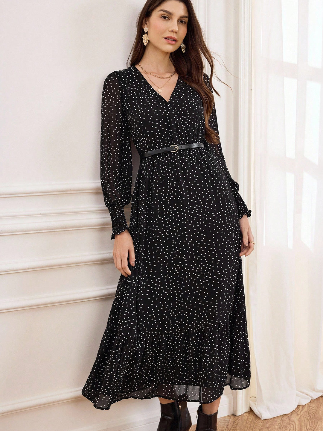 Rochie maxi SHEIN, negru