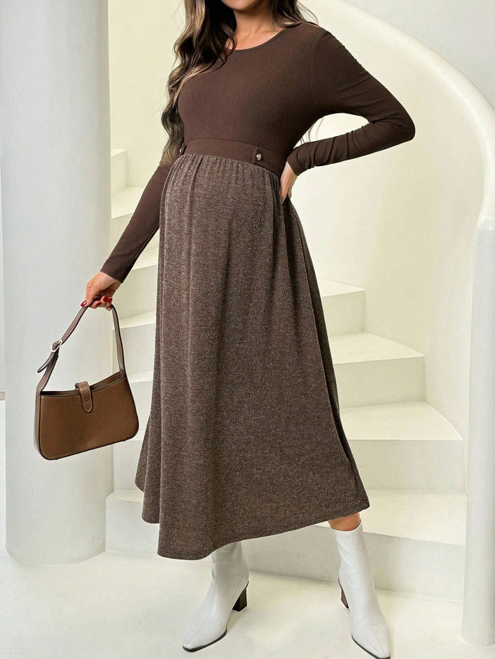 Rochie maxi SHEIN, maro