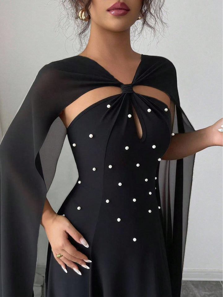 Shein maxi ruha, fekete
