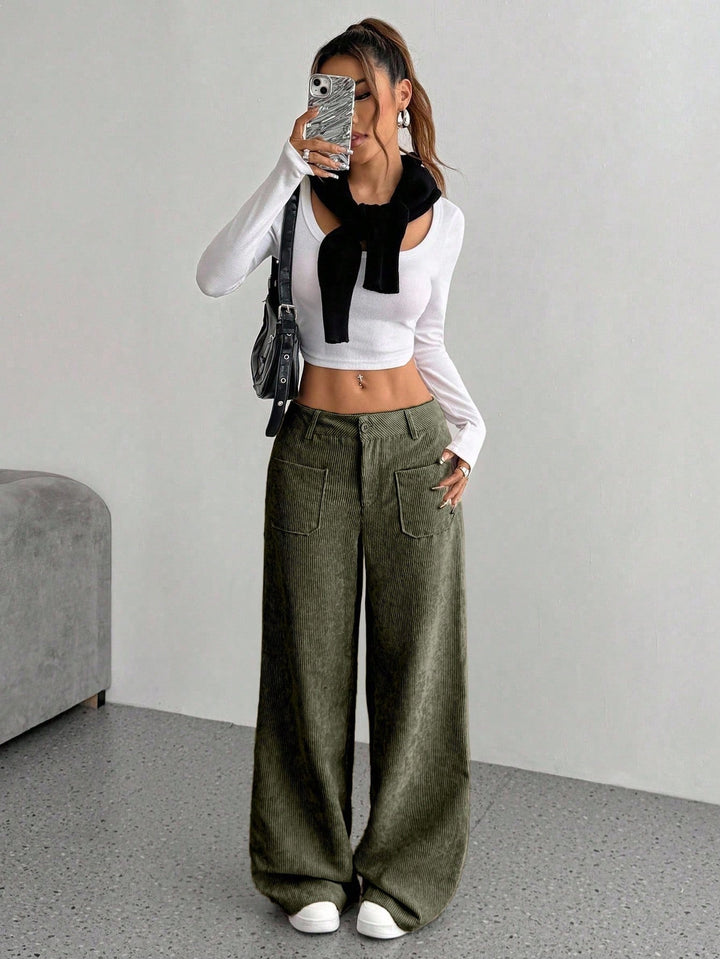 SHEIN nadrág, khaki