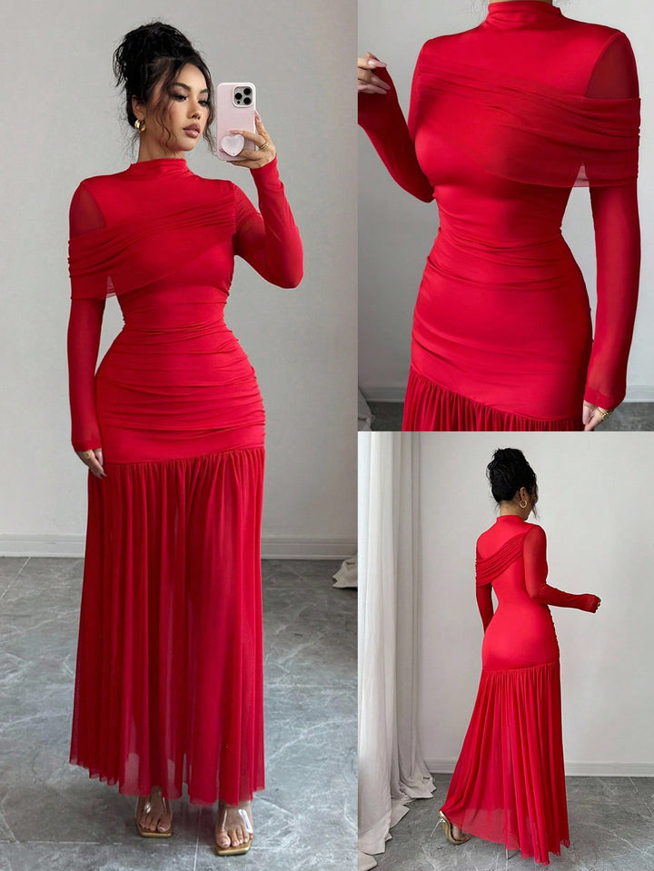 Rochie maxi SHEIN, roșu