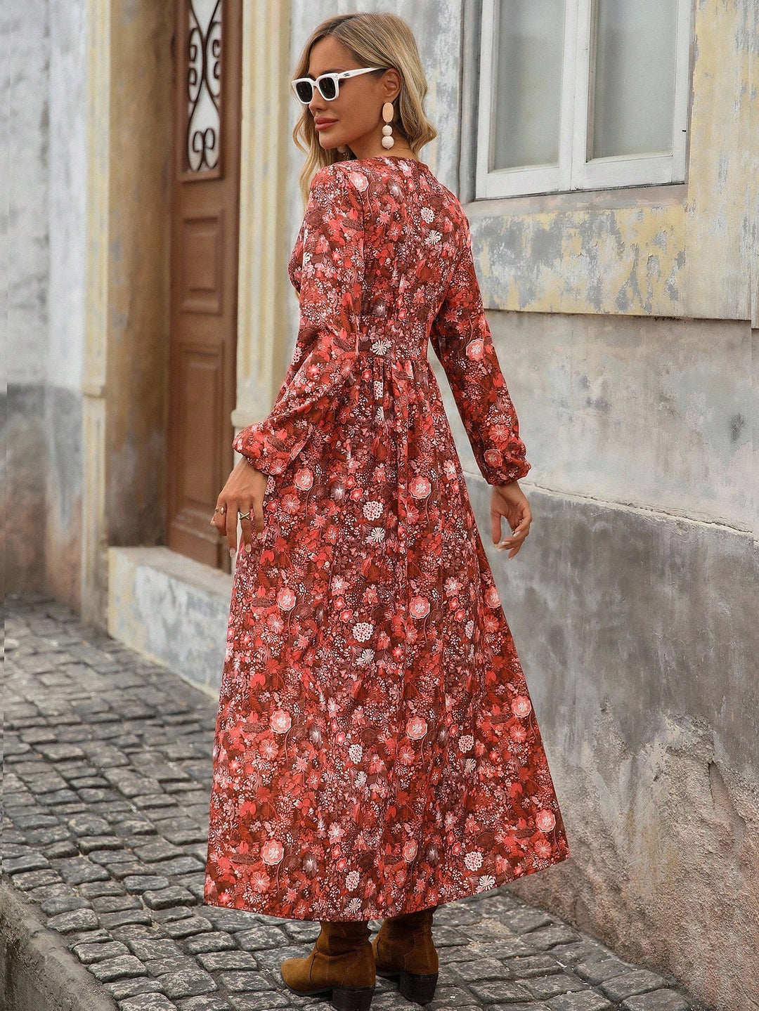Rochie midi SHEIN, mix culori