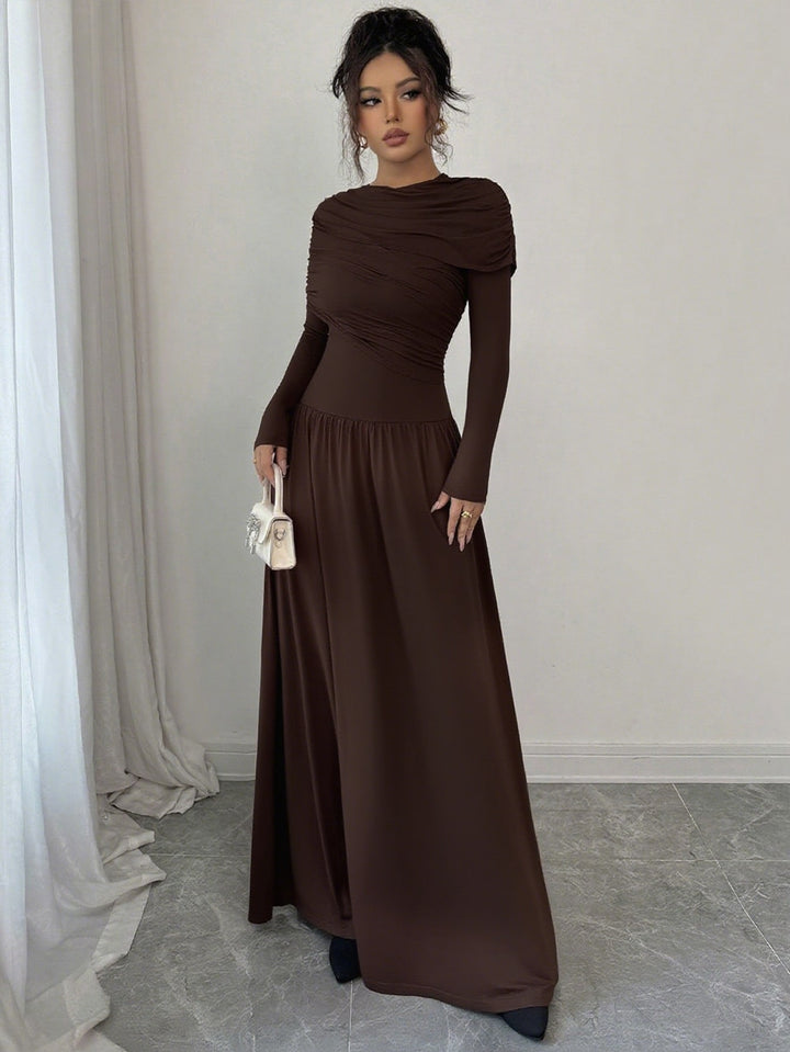 Rochie maxi SHEIN, maro