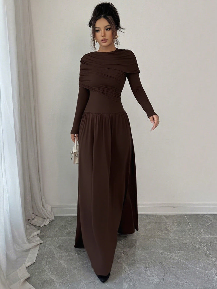 Rochie maxi SHEIN, maro
