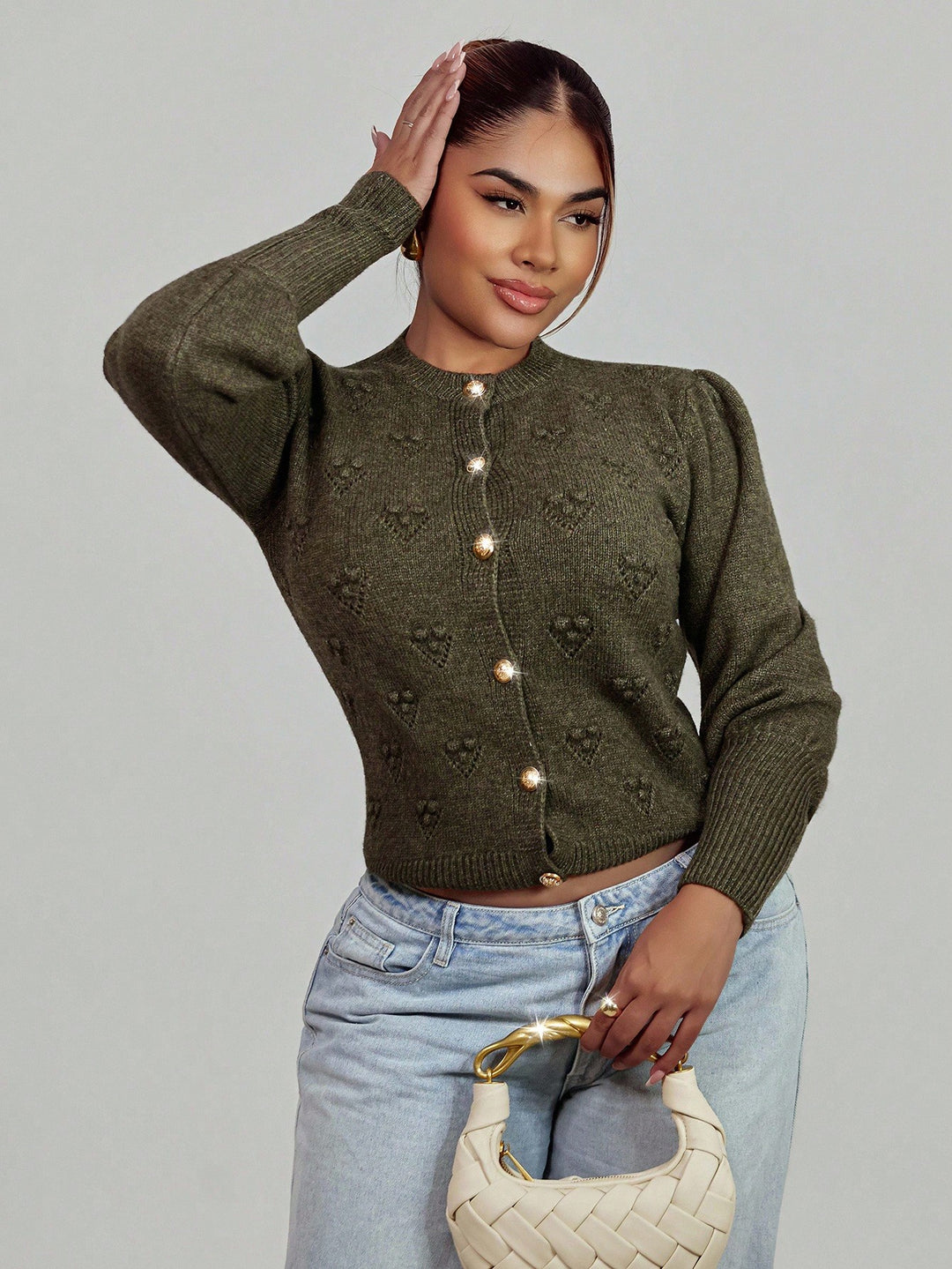 Cardigan SHEIN, verde