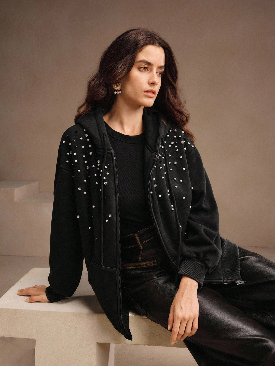 Hanorac SHEIN, negru