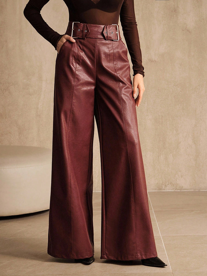Pantaloni SHEIN, vișiniu