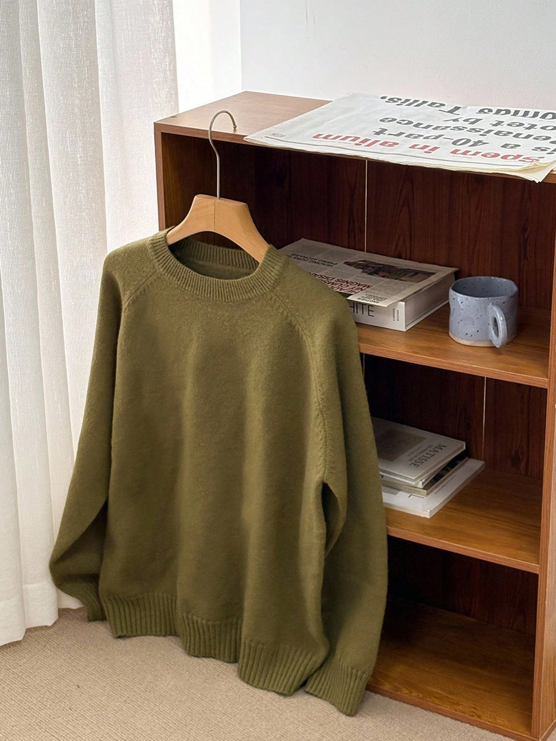 Pulóver SHEIN, khaki