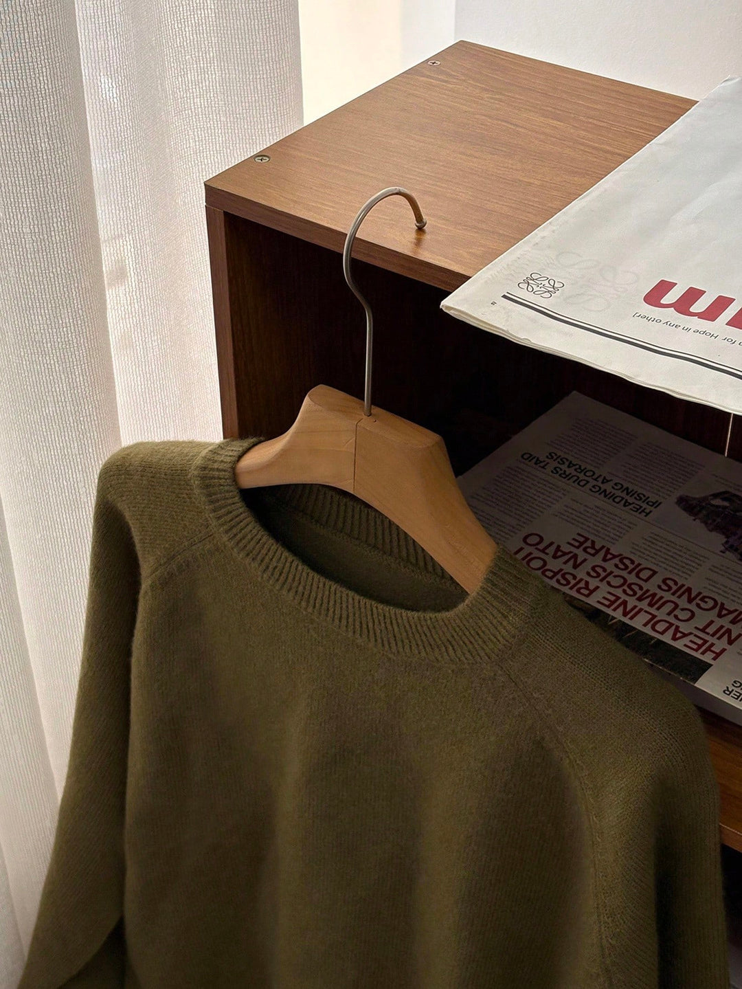 Pulóver SHEIN, khaki