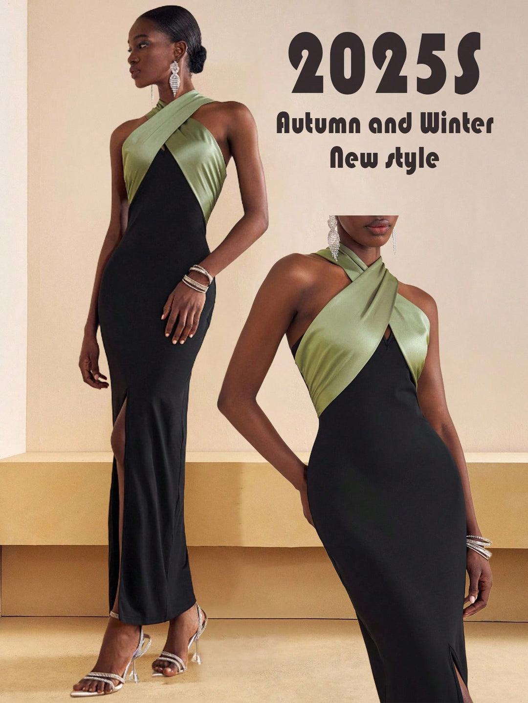 Rochie maxi SHEIN, negru