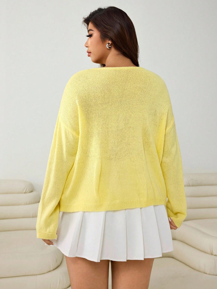 Pulover SHEIN, galben