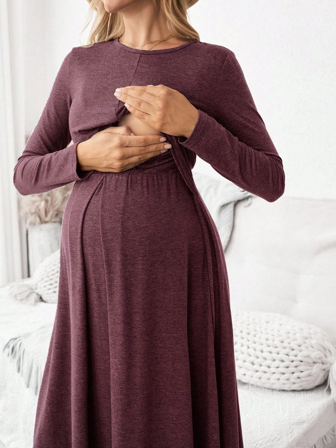 Rochie midi SHEIN, mov