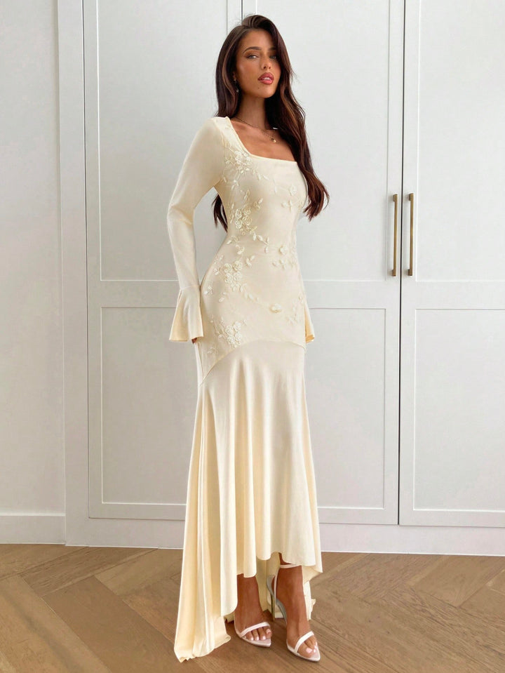 Rochie maxi SHEIN, bej