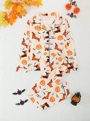 Compleu pijamale SHIEN, mix culori