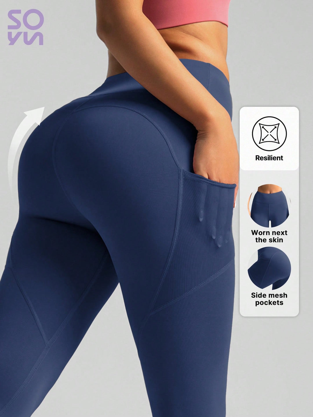 Pantaloni SHEIN, albastru