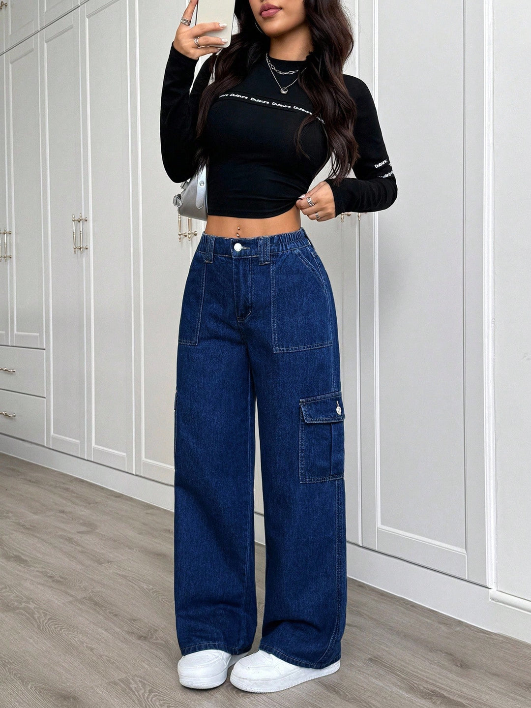Jeans SHEIN, albastru