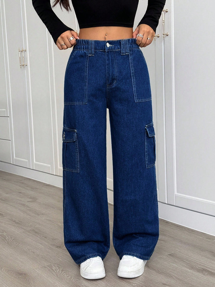 Jeans SHEIN, albastru