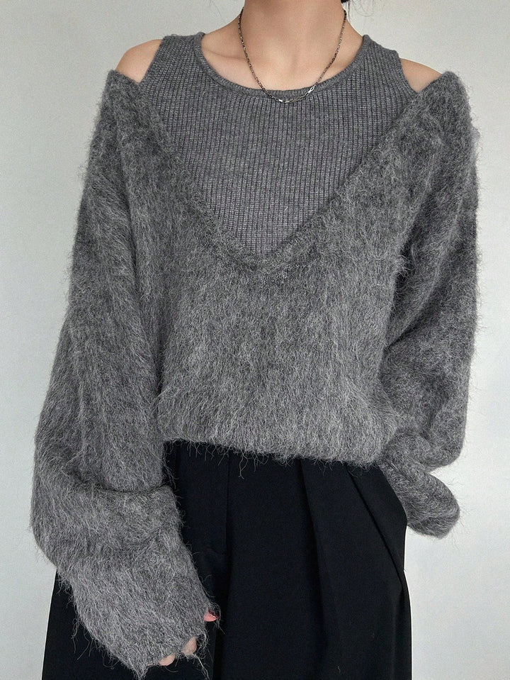 SHEIN pulóver, szürke