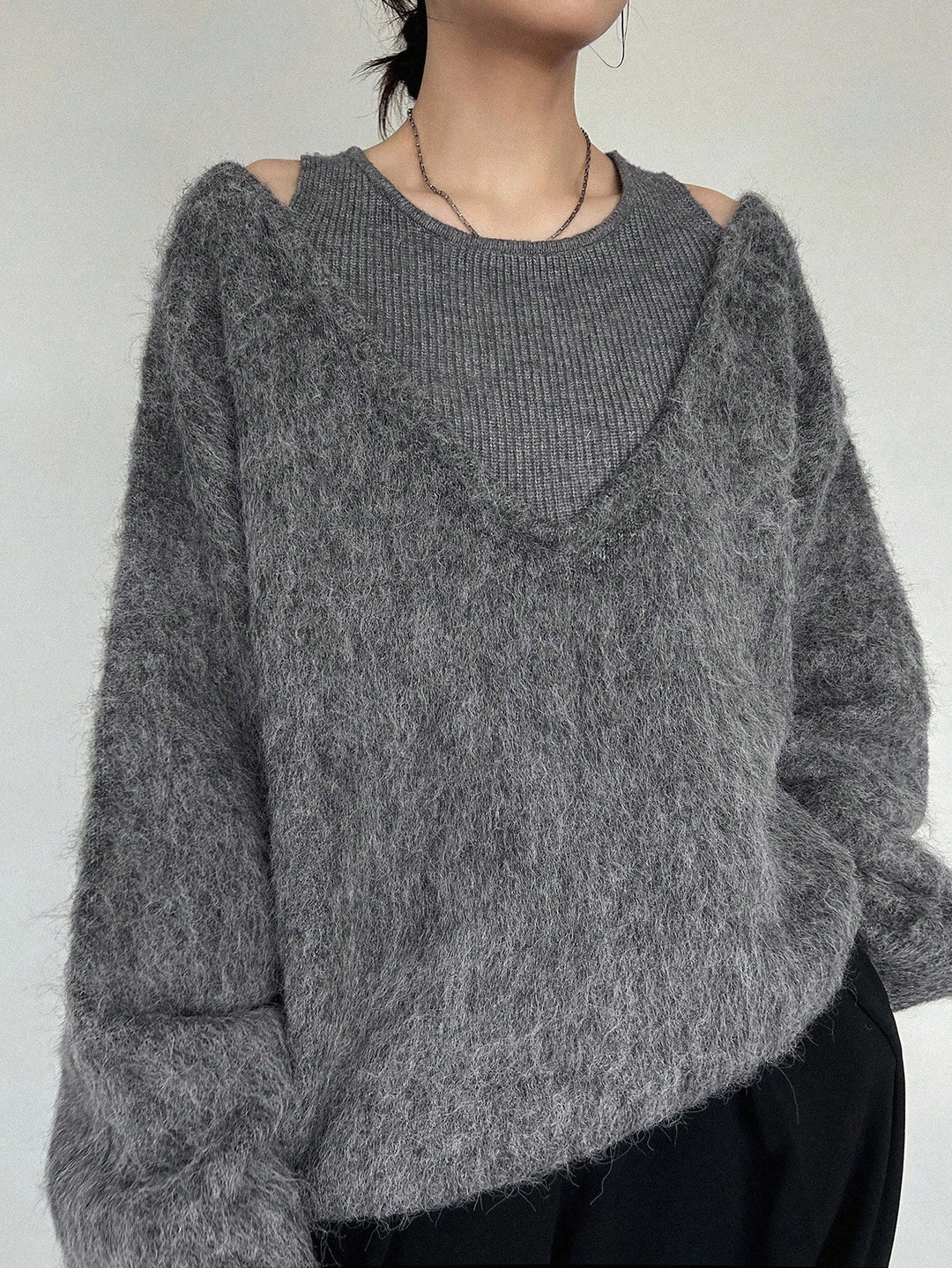SHEIN pulóver, szürke