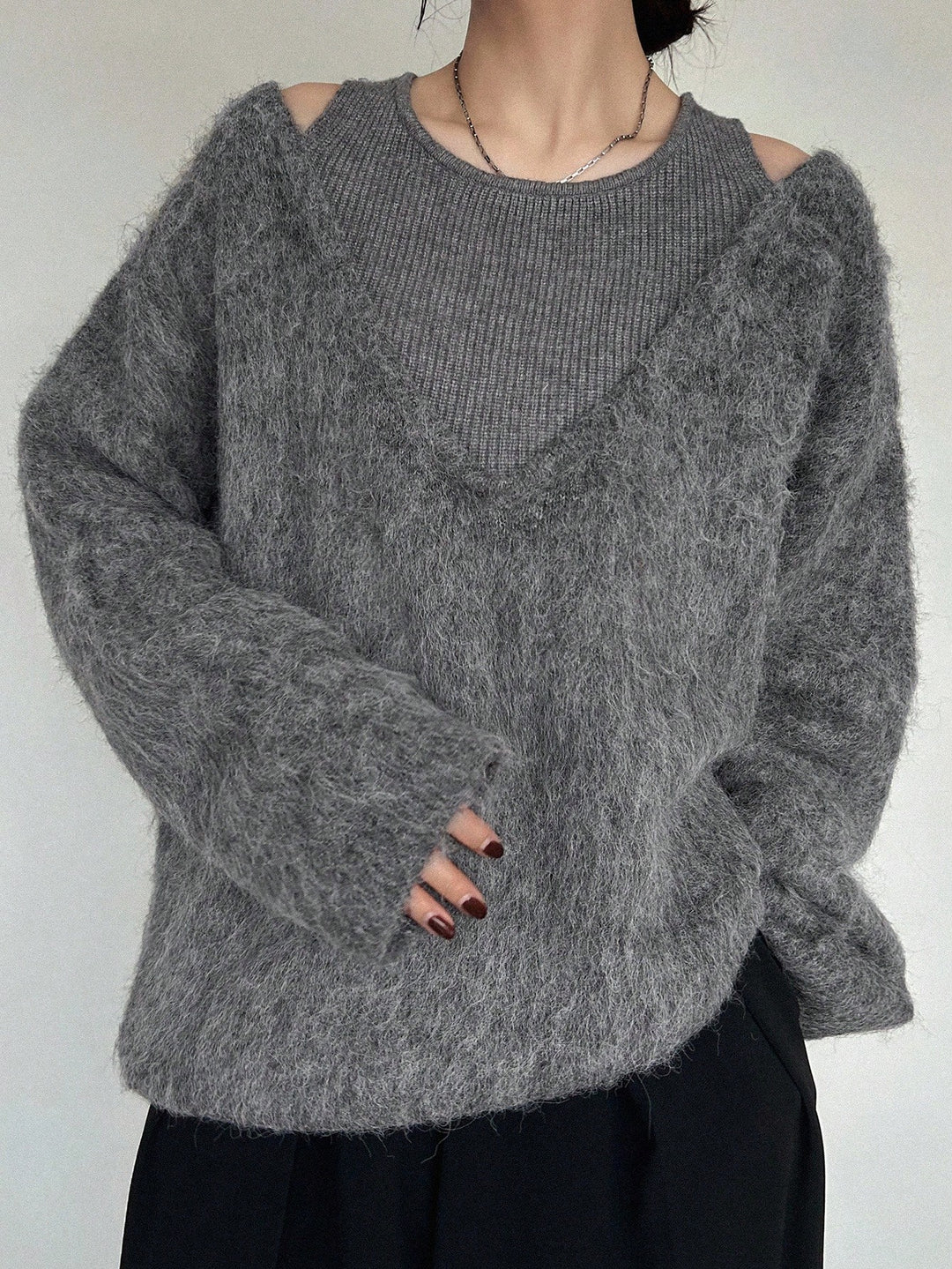 SHEIN pulóver, szürke