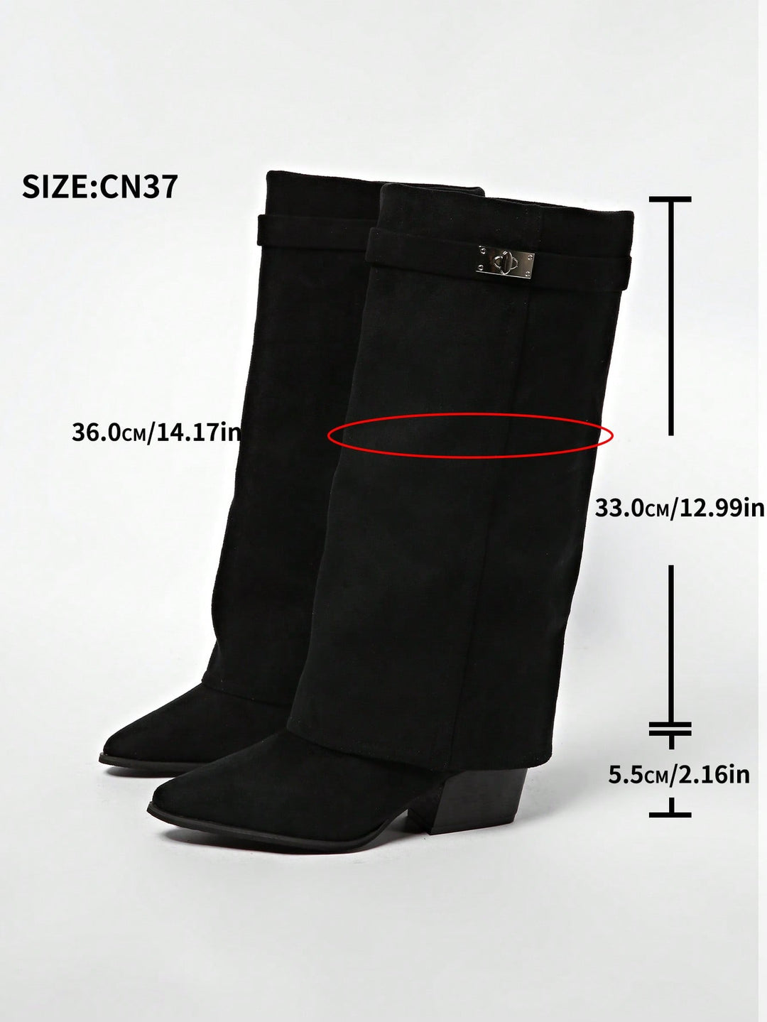 Cizme SHEIN, negru