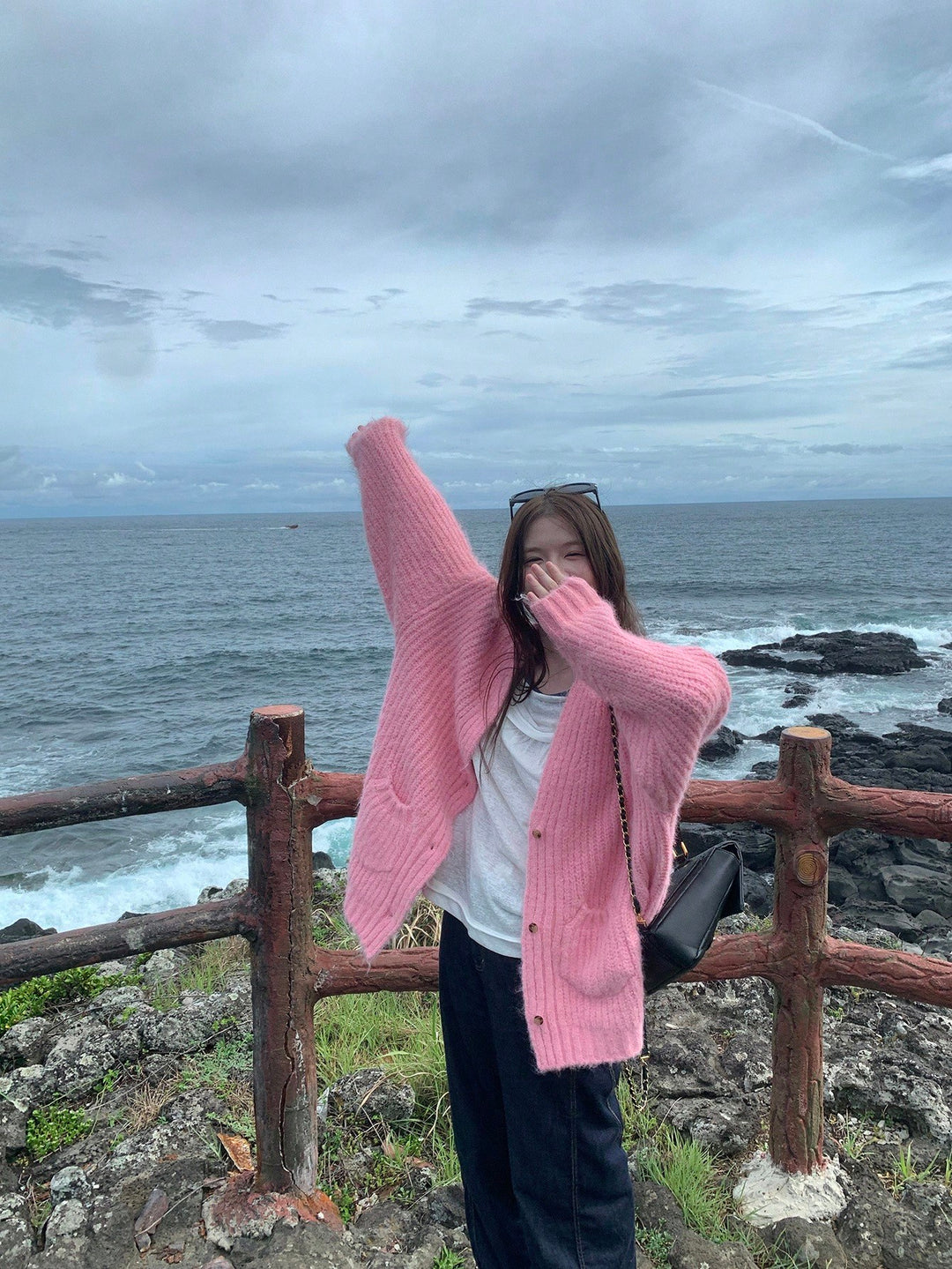 Cardigan SHEIN, roz
