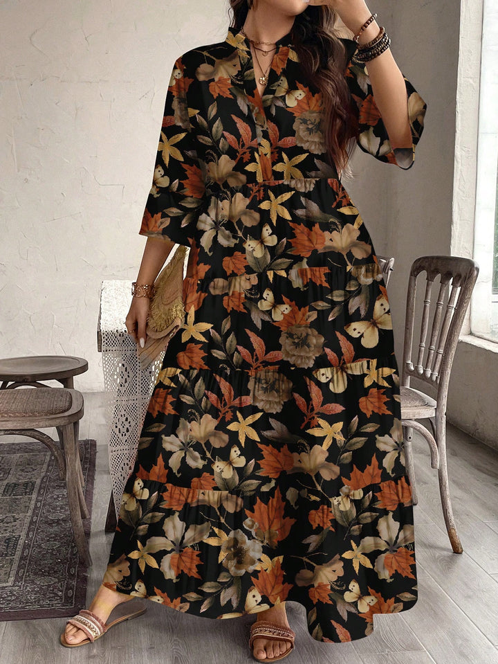 Rochie maxi SHEIN, mix culori